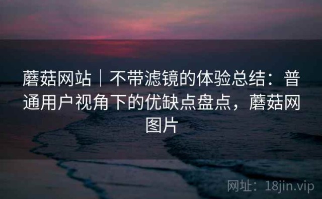蘑菇网站｜不带滤镜的体验总结：普通用户视角下的优缺点盘点，蘑菇网图片