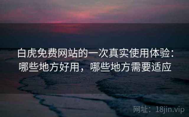 白虎免费网站的一次真实使用体验：哪些地方好用，哪些地方需要适应