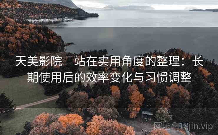 天美影院｜站在实用角度的整理：长期使用后的效率变化与习惯调整