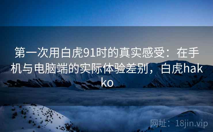 第一次用白虎91时的真实感受：在手机与电脑端的实际体验差别，白虎hakko