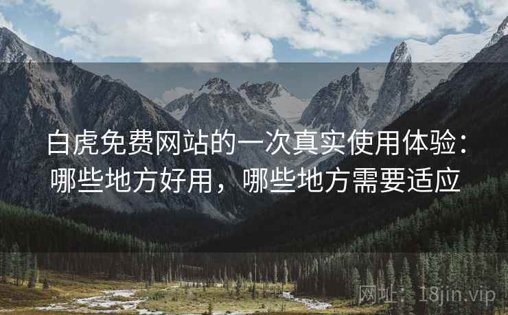 白虎免费网站的一次真实使用体验：哪些地方好用，哪些地方需要适应