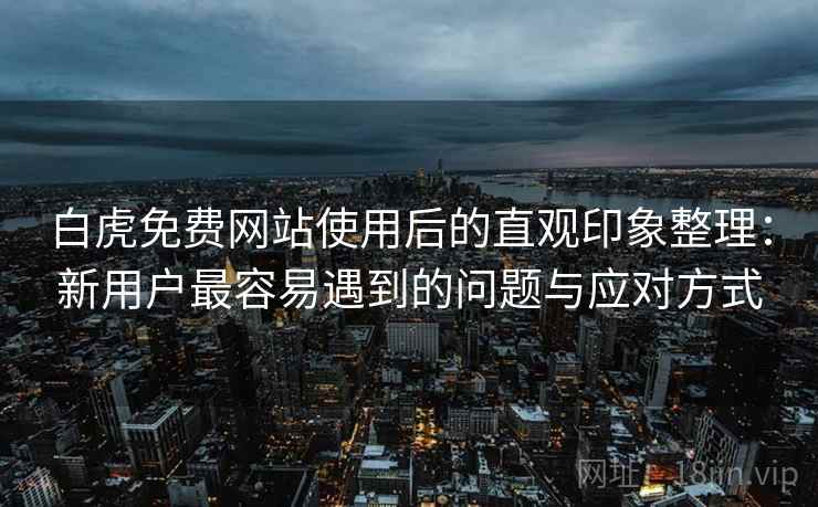 白虎免费网站使用后的直观印象整理：新用户最容易遇到的问题与应对方式