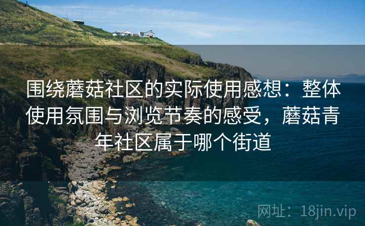围绕蘑菇社区的实际使用感想：整体使用氛围与浏览节奏的感受，蘑菇青年社区属于哪个街道