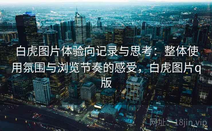白虎图片体验向记录与思考：整体使用氛围与浏览节奏的感受，白虎图片q版