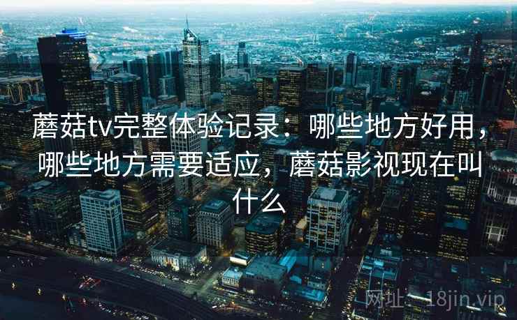 蘑菇tv完整体验记录：哪些地方好用，哪些地方需要适应，蘑菇影视现在叫什么
