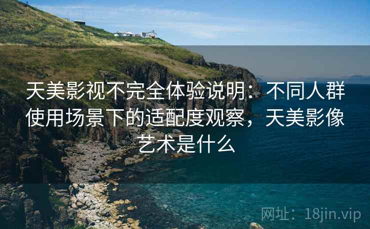 天美影视不完全体验说明：不同人群使用场景下的适配度观察，天美影像艺术是什么