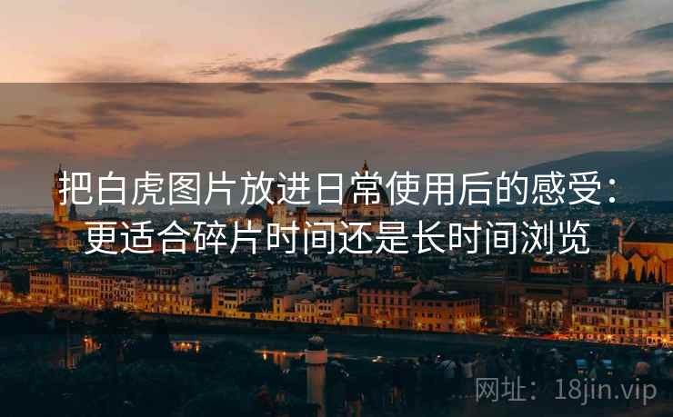 把白虎图片放进日常使用后的感受:更适合碎片时间还是长时间浏览 把白虎图片放进日常使用后的感受:更适合碎片时间还是长时间浏览